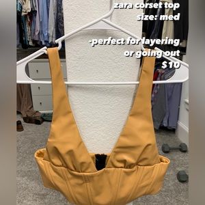 zara corset top